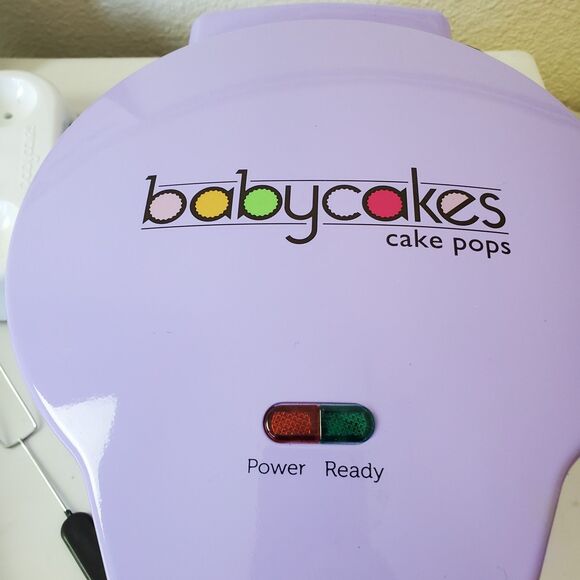 Babycakes Cake Pop Maker #CP-94LV, Stand, Filling Injector, Fork, Pop Sticks - Picture 2 of 16